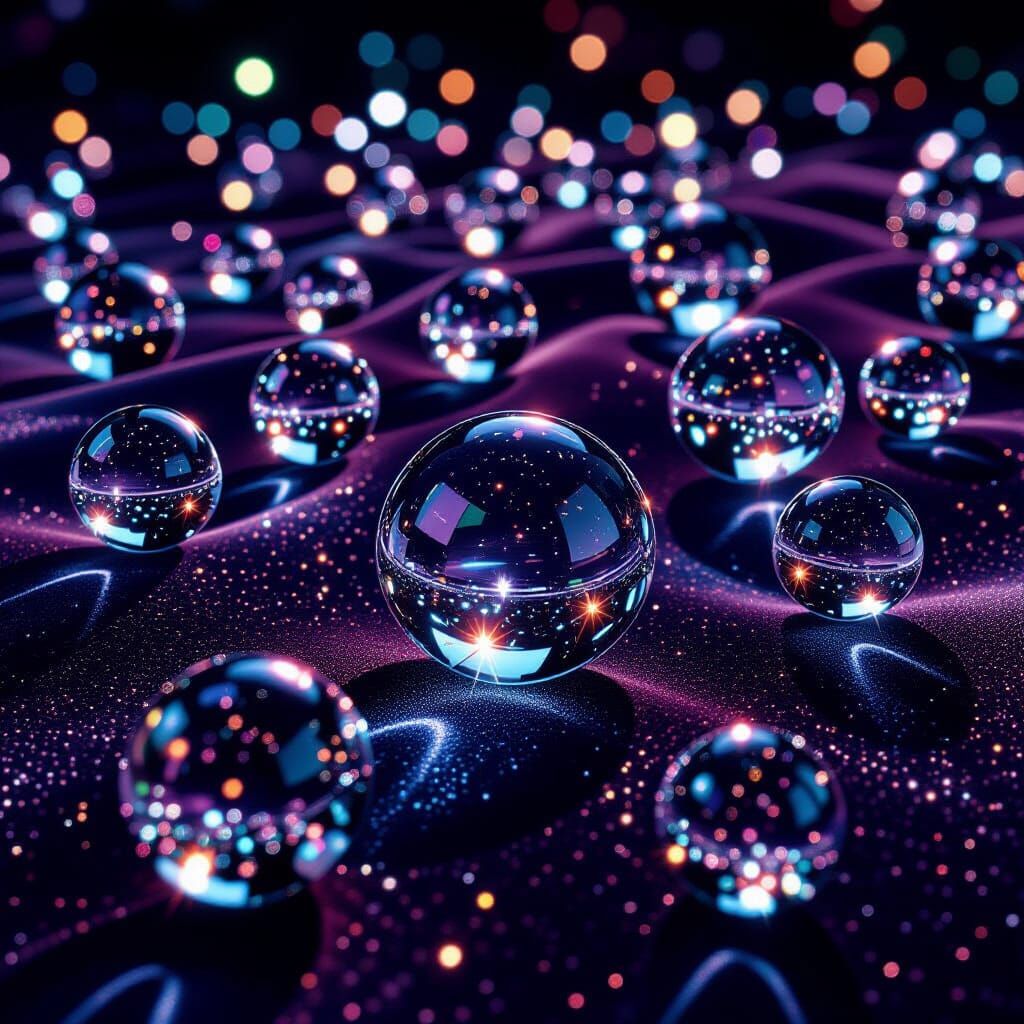 Glass Marble Galaxy  by @Blue Birdie