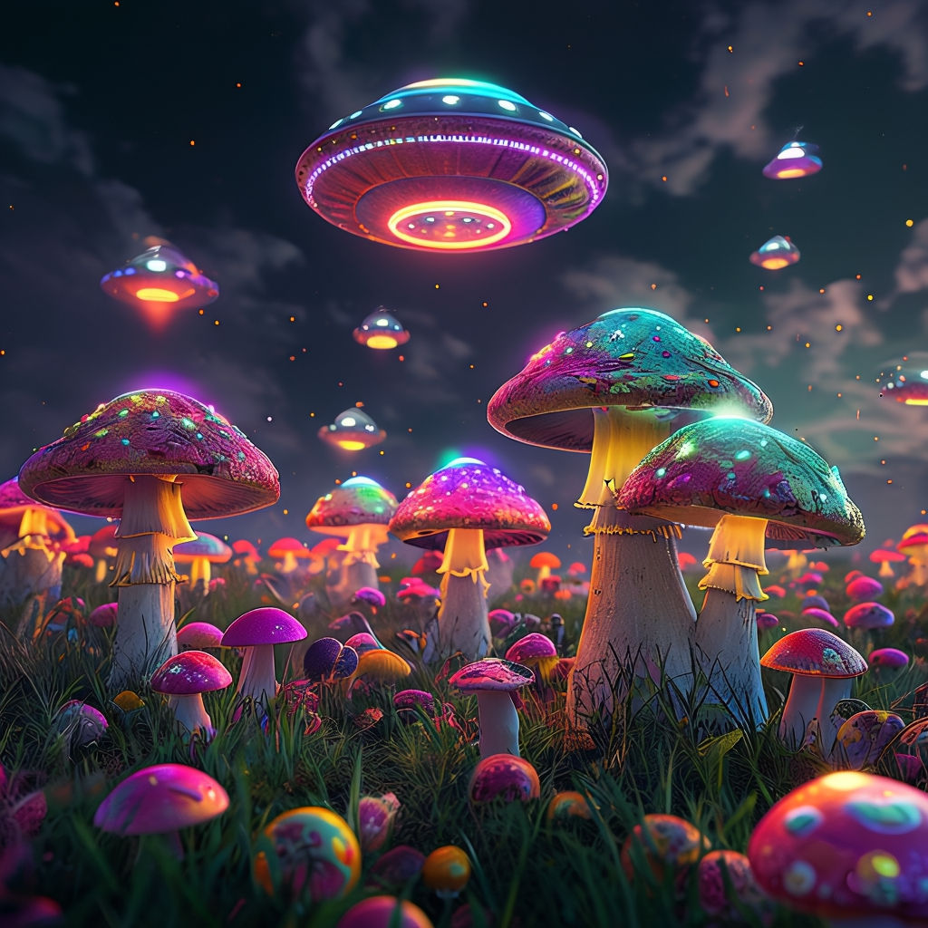 Shrooms morph into UFOs