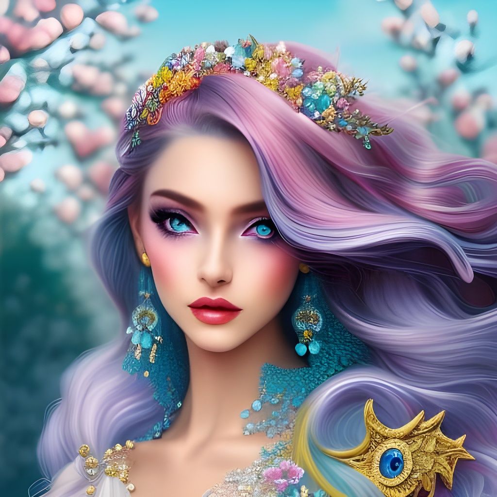 Blossom Princess - AI Generated Artwork - NightCafe Creator