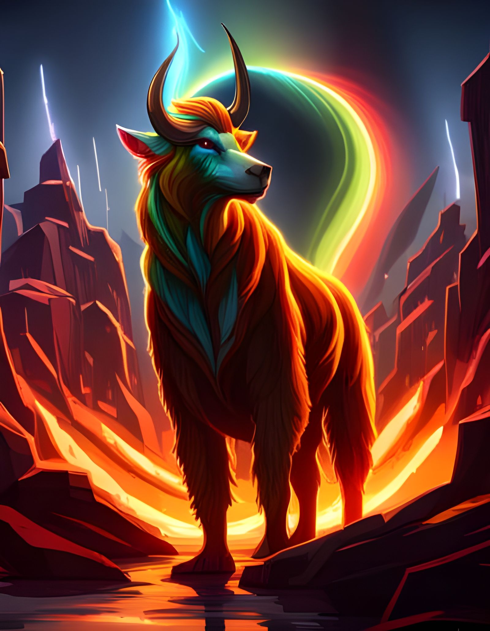 Rainbow Mythic Beast (SDXL)