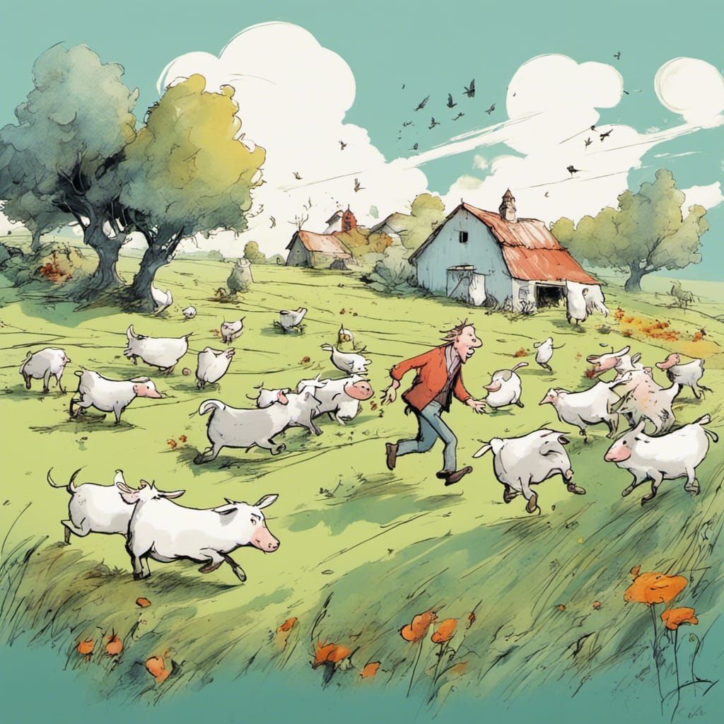 Barnyard stampede