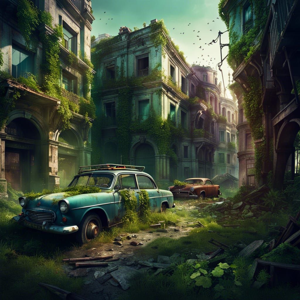 Abandonned town  by @KrystofM75
