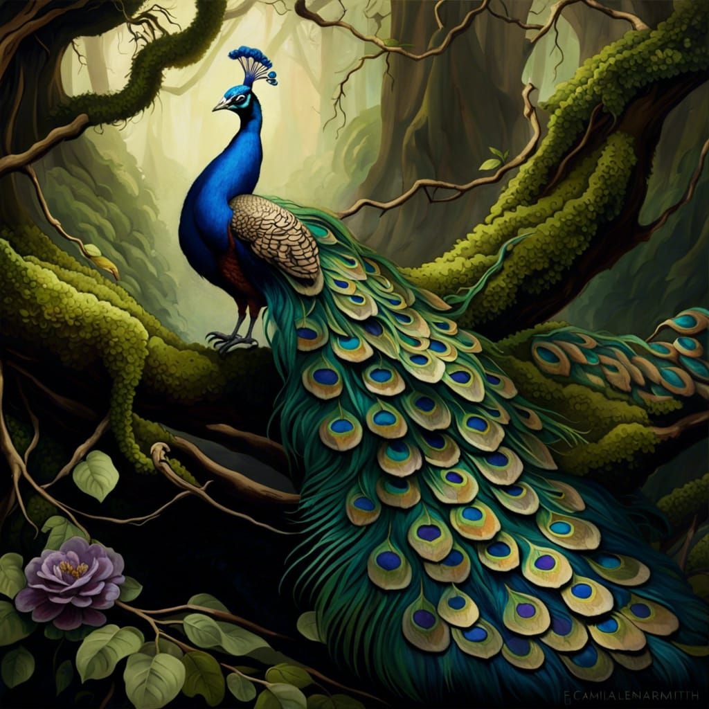 The Peacock AI Generated Artwork NightCafe Creator   C9oKEggApni6QhjHNThd  1  Nwh9u 