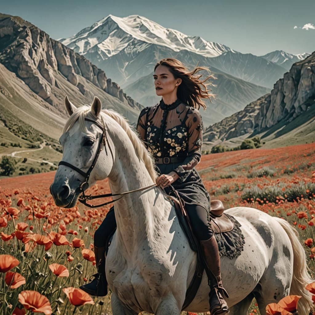 Andrea in the mountains