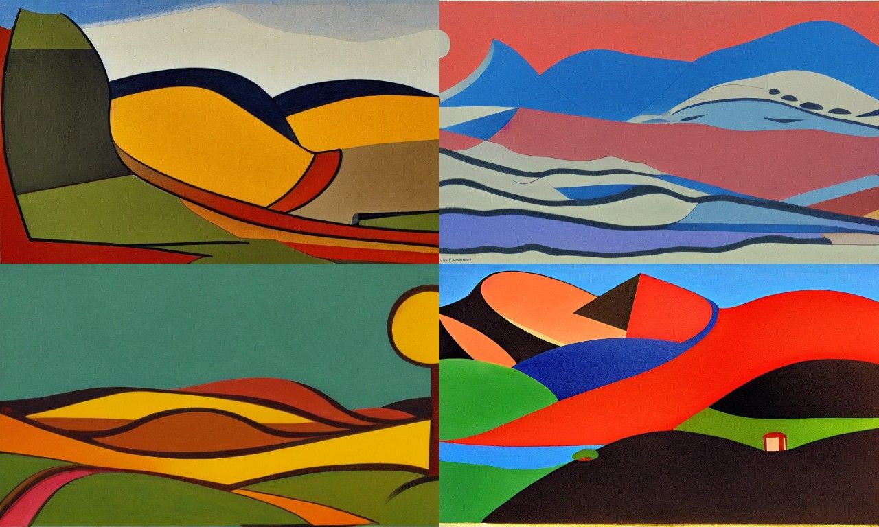 Landscape in the style of Vorticism