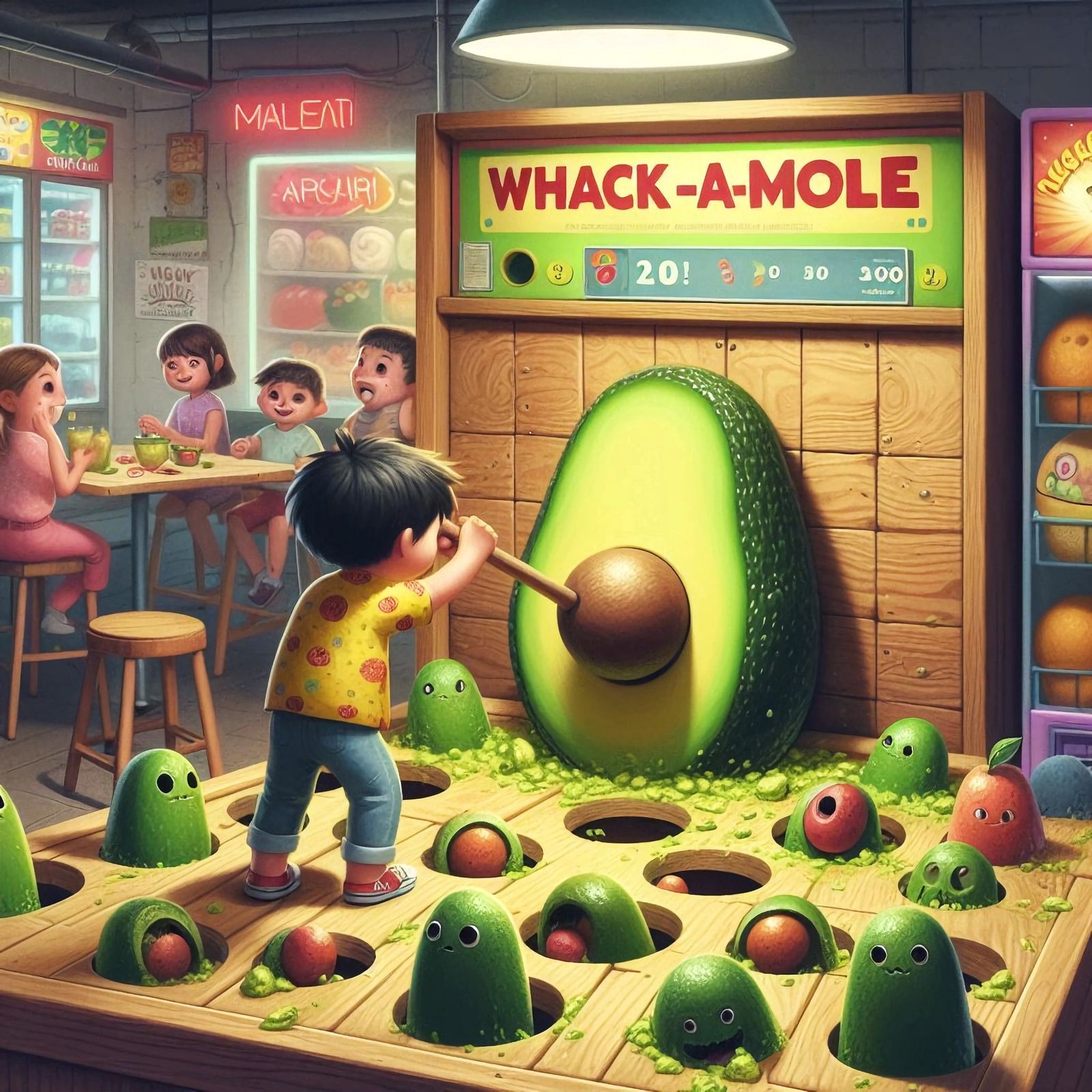 Whack-A-Mole: 
Guac-A-Mole