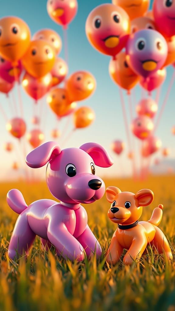 Balloon dogs  by @GAi