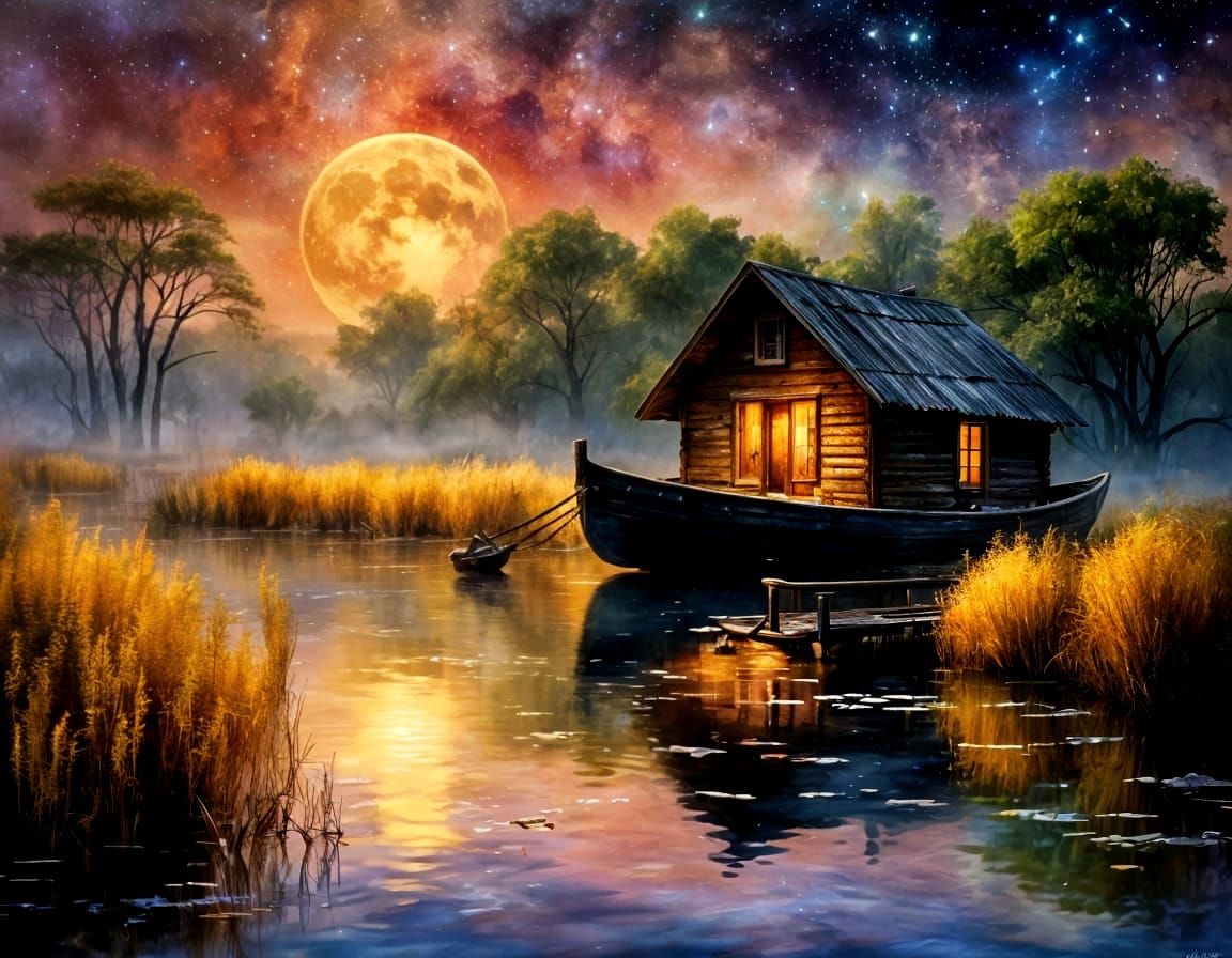 In the Bayou, You Can See the Stars at Night  by @Dryheat