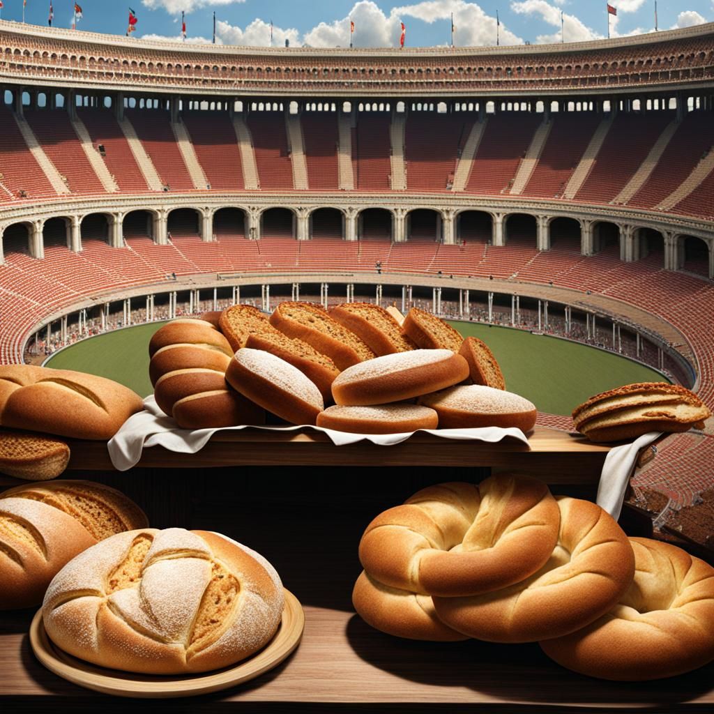 Bread and Circuses AI Generated Artwork NightCafe Creator