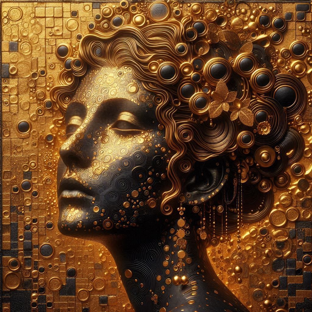 3D Gustav Klimt Portrait