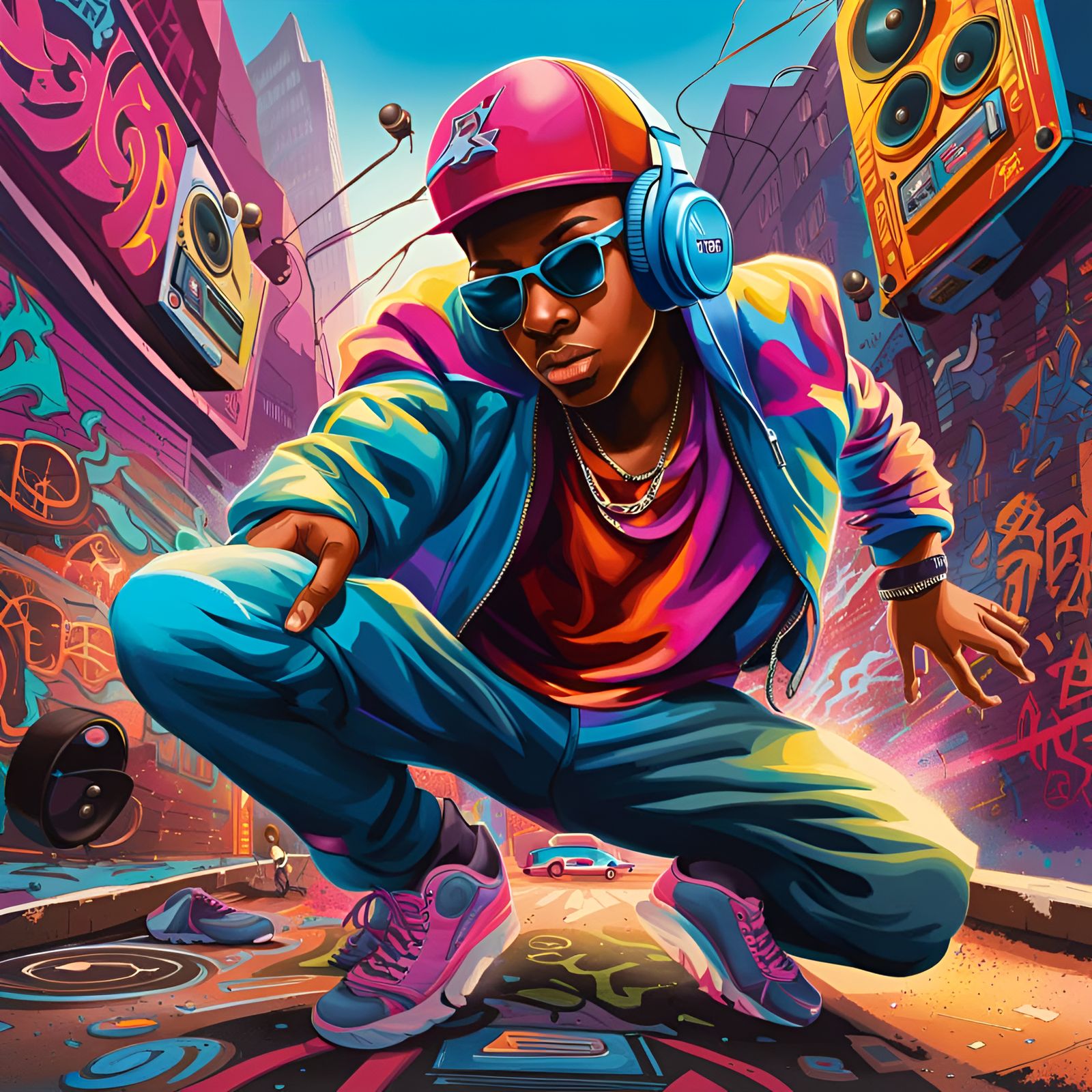 Breakdancer of the 80's  by @NewAgerJul