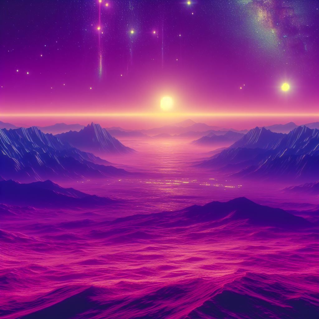 Purple planet.
