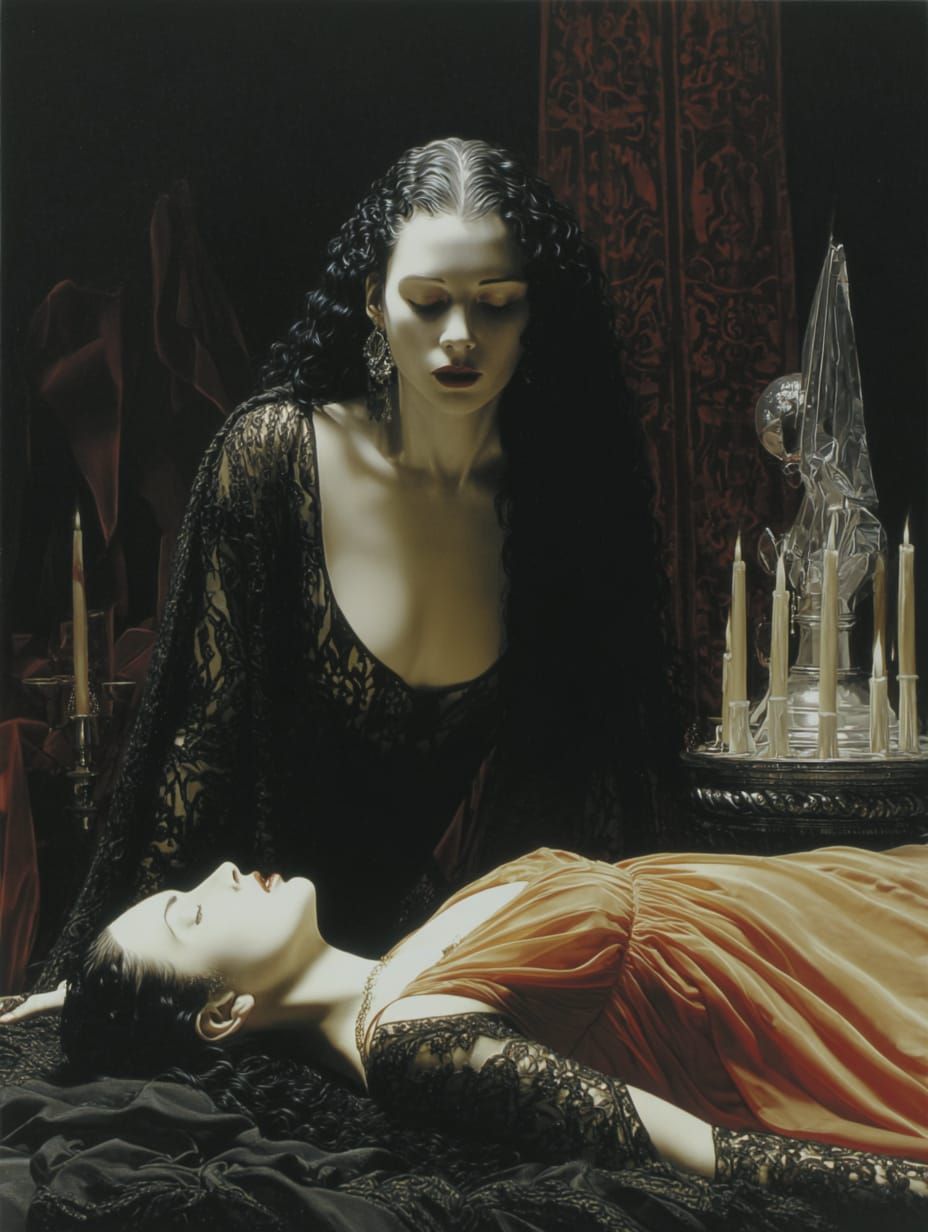 "She watched, not with hunger; but with possession. Death was only the beginning."