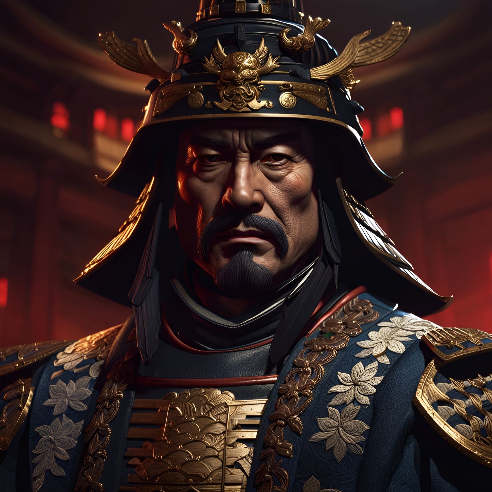 Portrait of Shogun  将軍 (Commander-in-Chief of the Expeditionary Force Against the Barbarians)  by @undefined