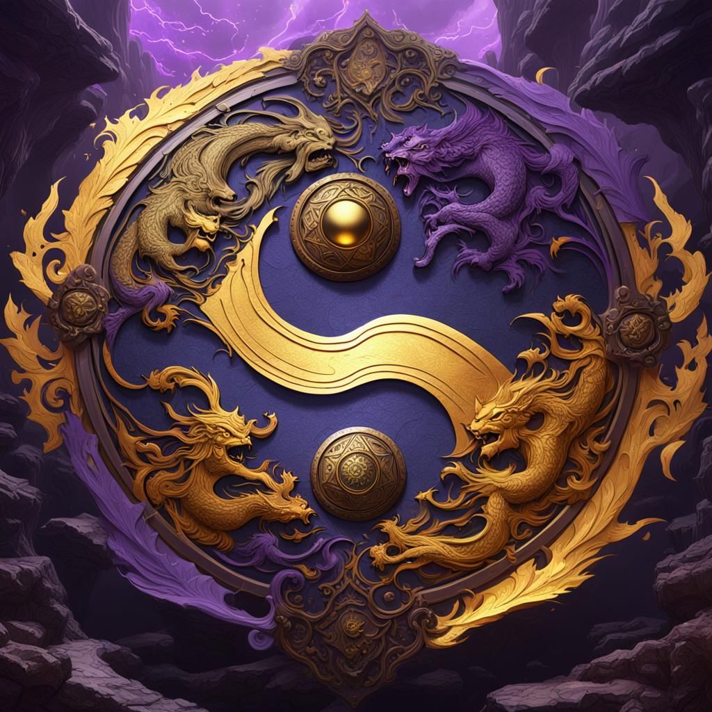 Yin yang with kings