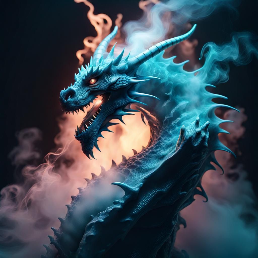 Dragon Ghost - Ai Generated Artwork - Nightcafe Creator