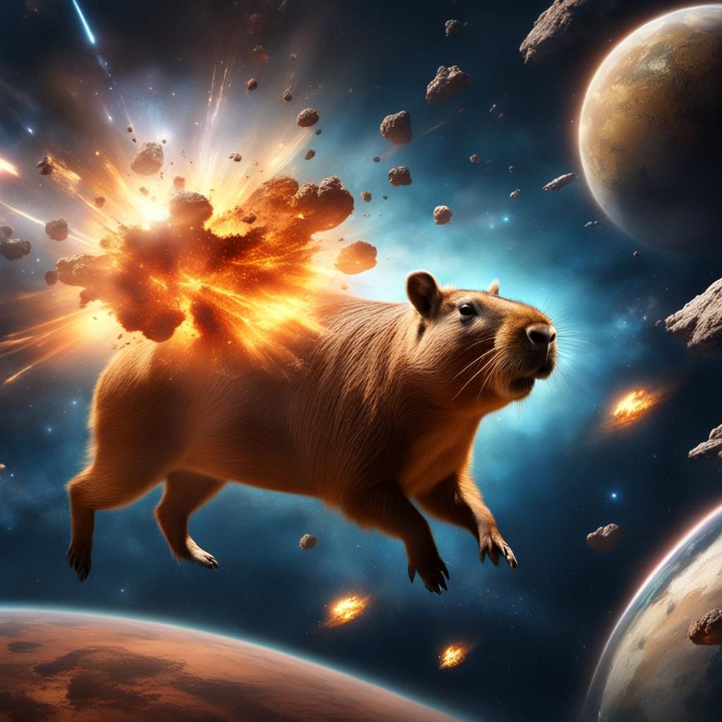 Is capibara exploding in space even a thing? - AI Generated Artwork ...