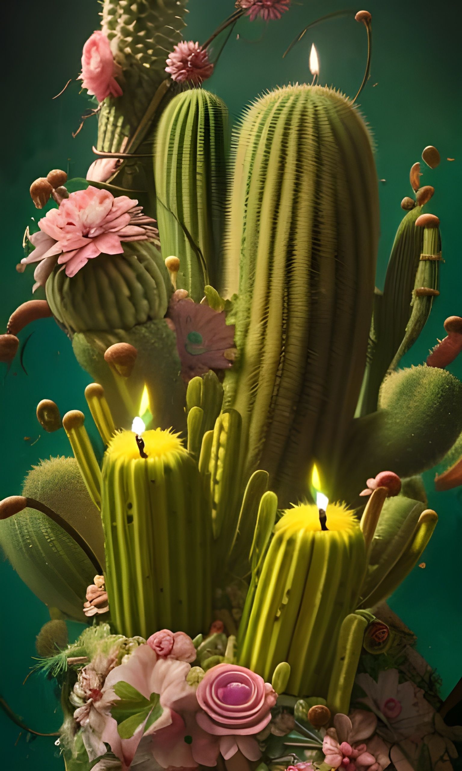 Cactus Cake  by @Martine Hage