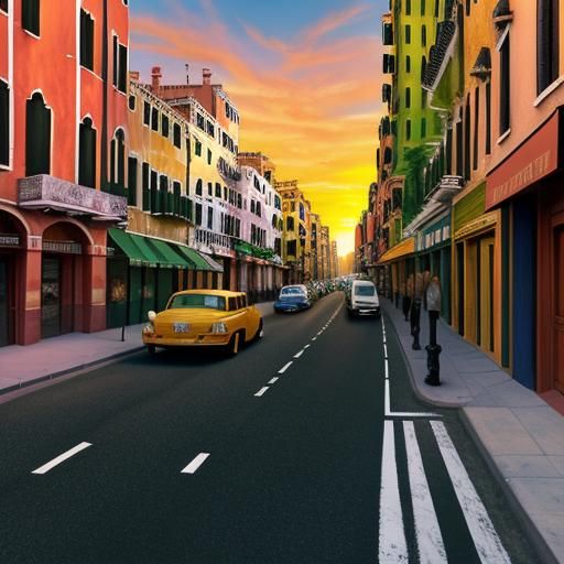 Surreal Cityscapes and Planetary Alignment