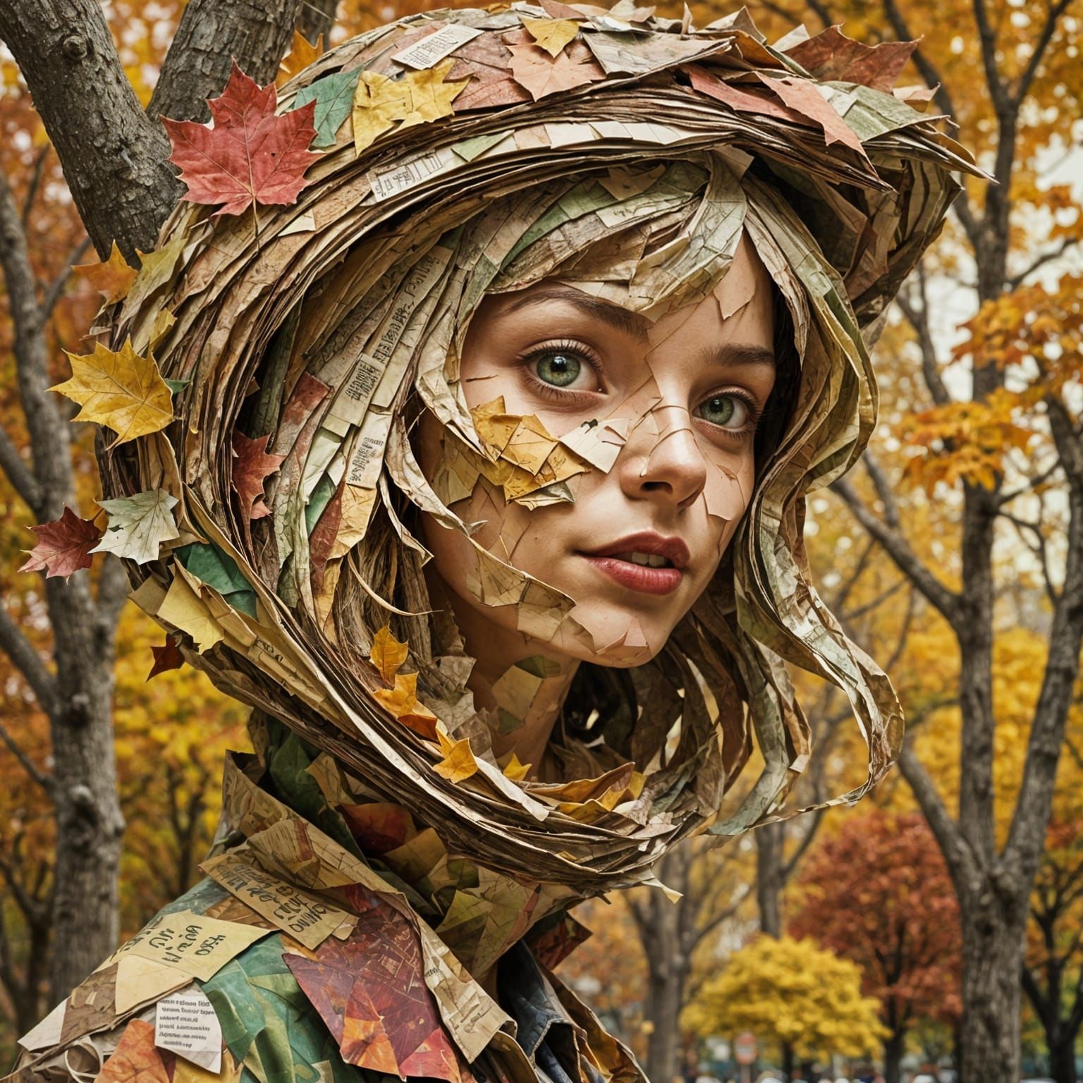Paper Collage Portrait