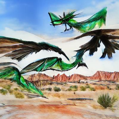 Green dragons over New Mexico