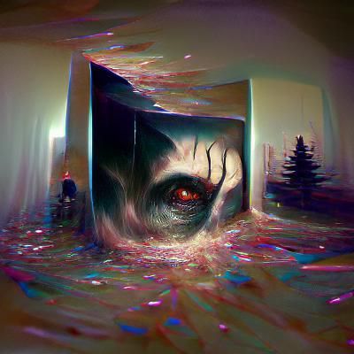 Collapsing hole in reality