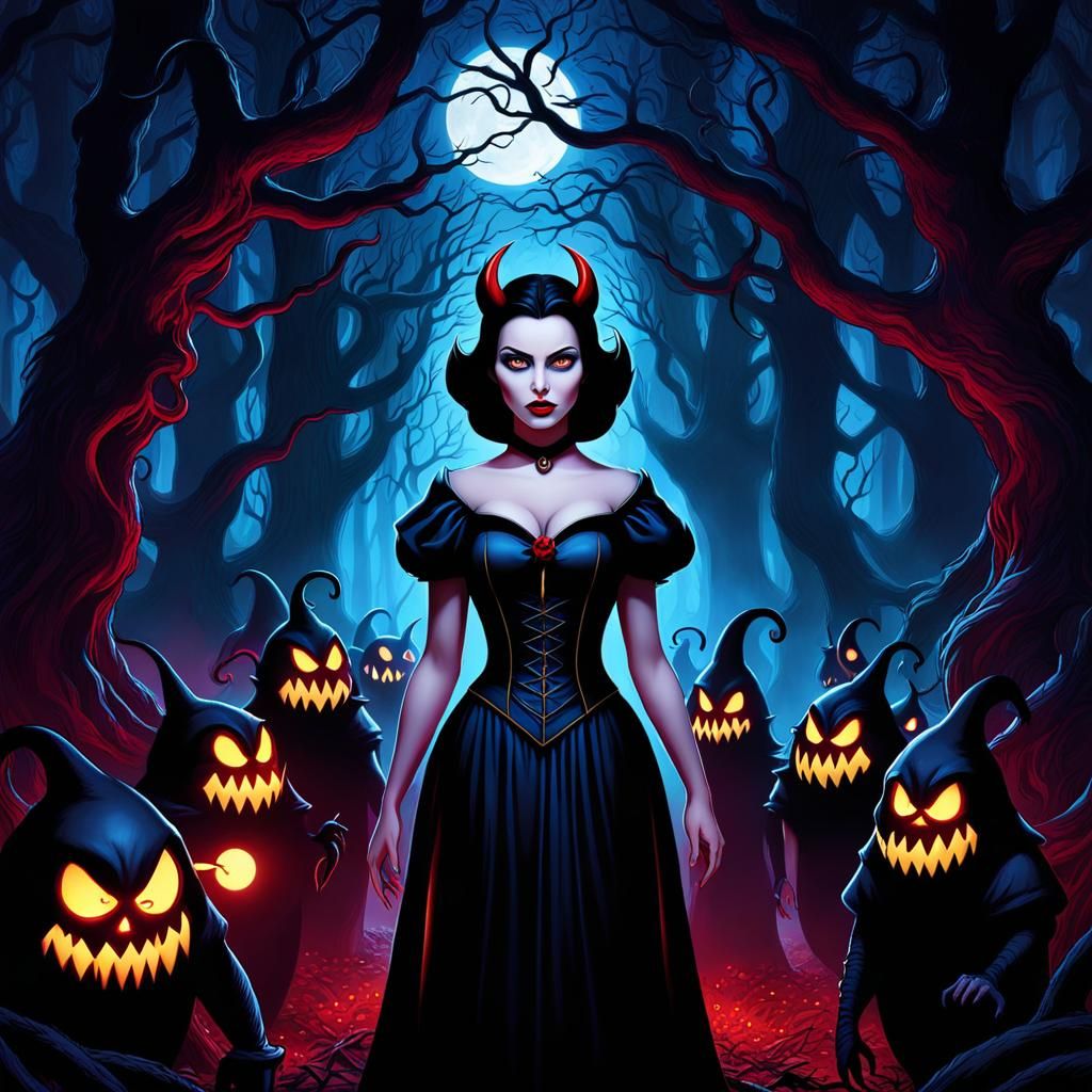Snow White, Queen of the Dark Forest and Her Evil Dwarfs