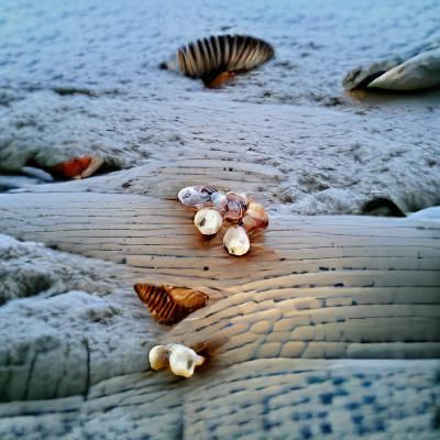 Seashells on the beach