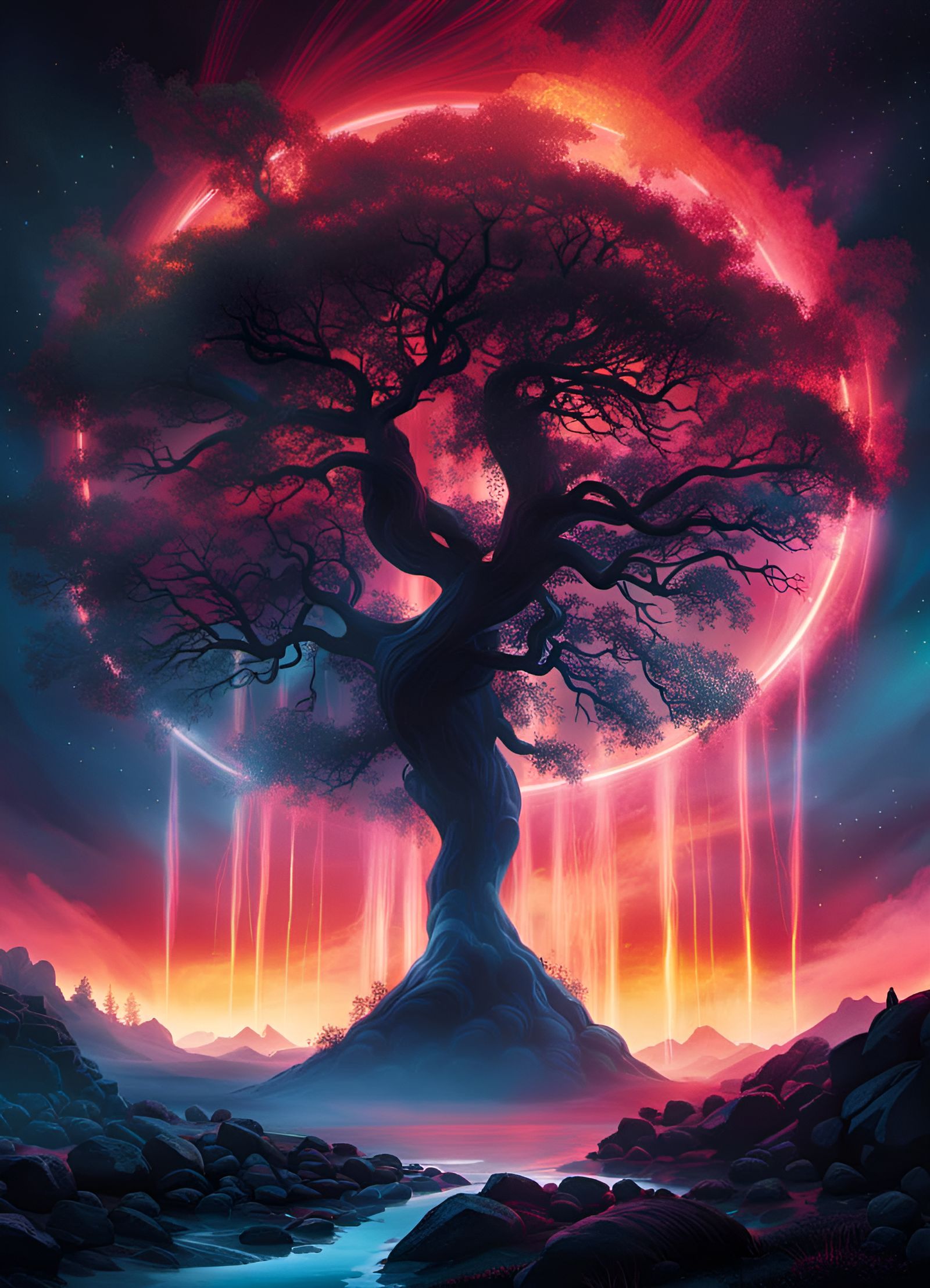 Embrace of the Blood Moon  by @MikThor