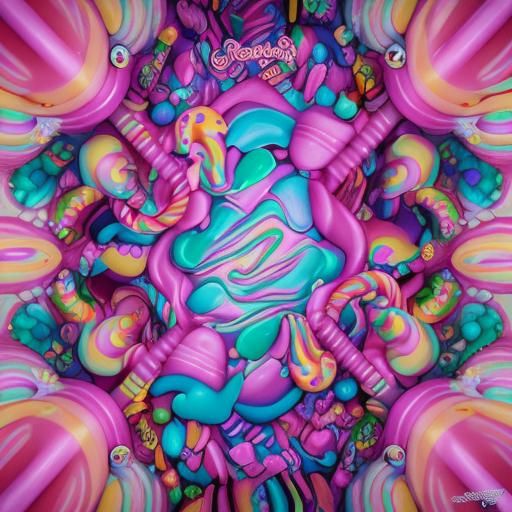 Candy art style! Whimsical playful colorful! candy!!! 🍬🍭 C...