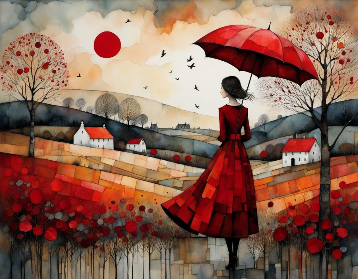 It was November--the month of crimson sunsets  by @Amy 