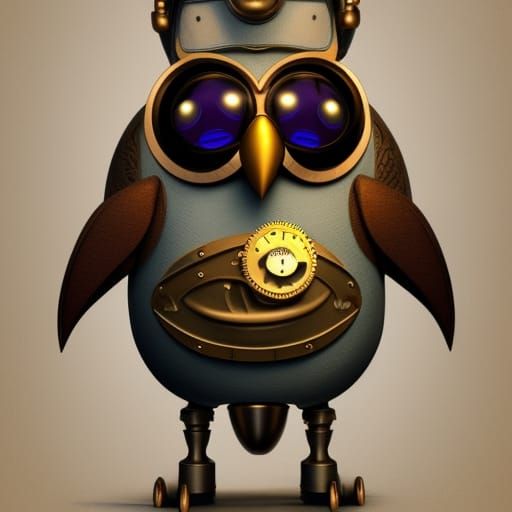 Steampunk Owl Ai Generated Artwork Nightcafe Creator