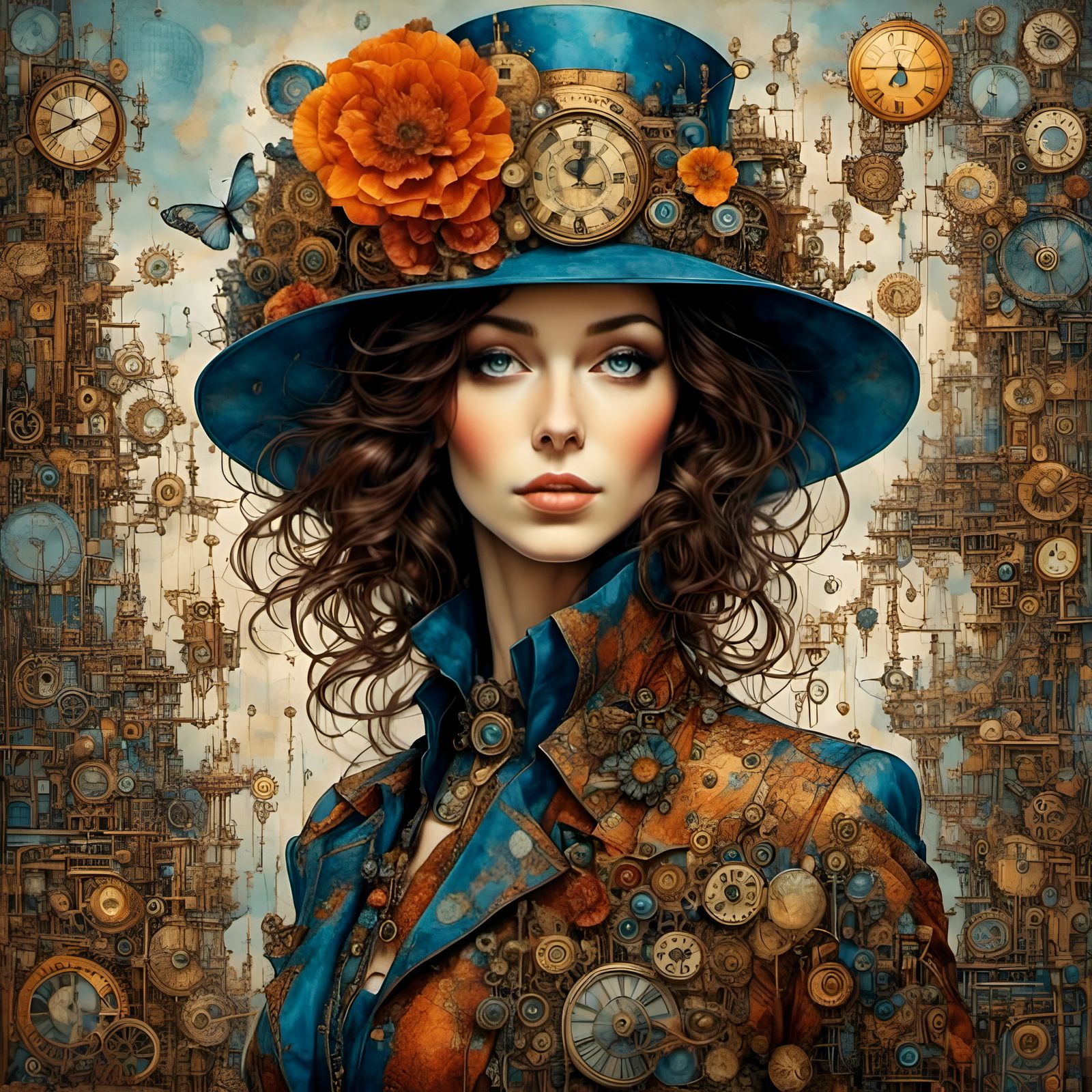 Pop Art Construction Site in Comic Style