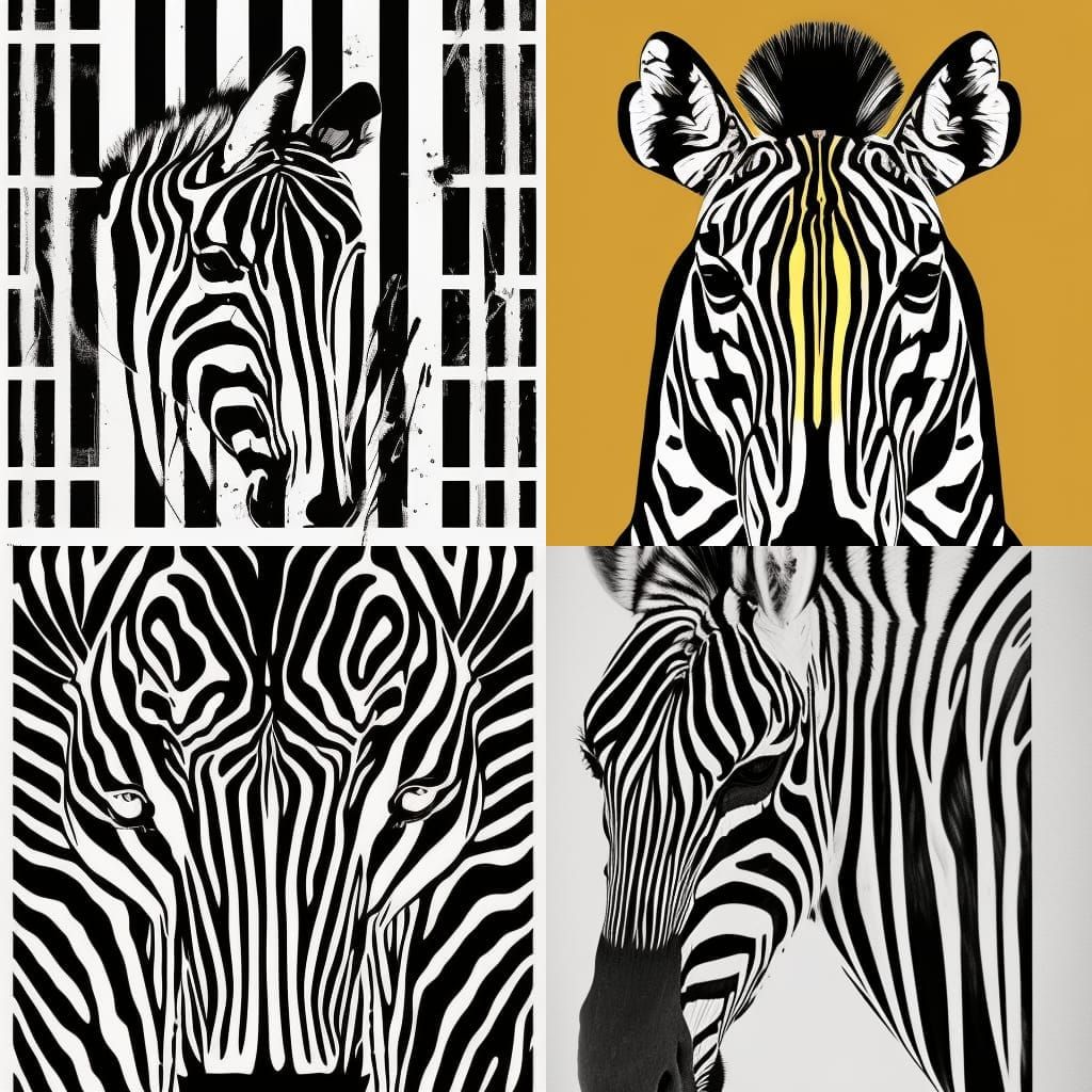 zebra drawing