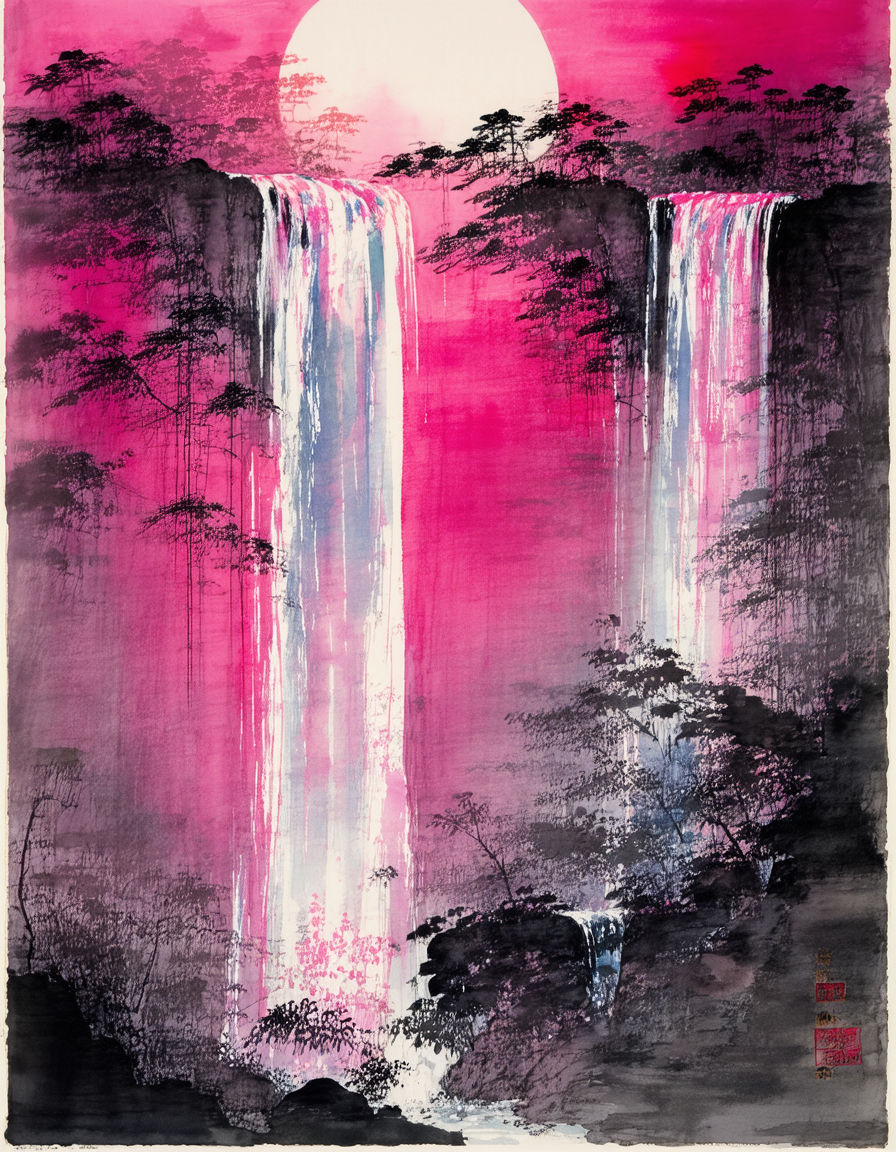 Pink Waterfall