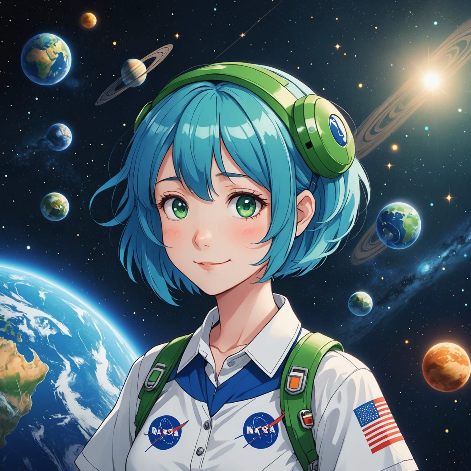 Earth-chan attempt 🌍 - AI Generated Artwork - NightCafe Creator