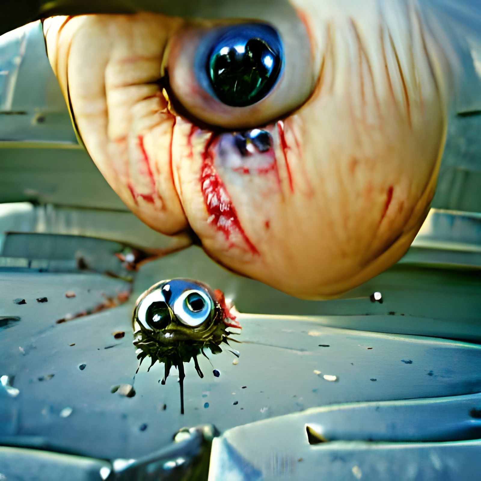 keep pushin' me and i'll dump you right in the eyeball!