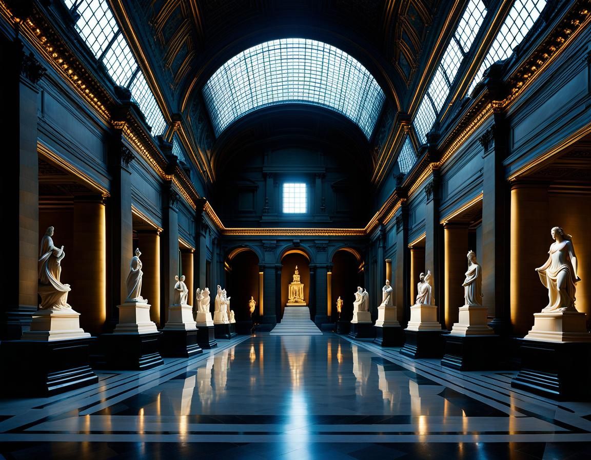 South African Louvre AI Generated Artwork NightCafe Creator