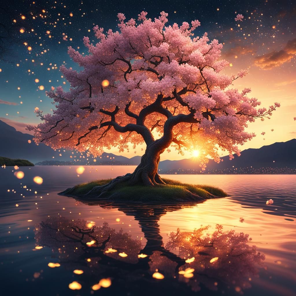 Magic cherry tree  by @Opslilla