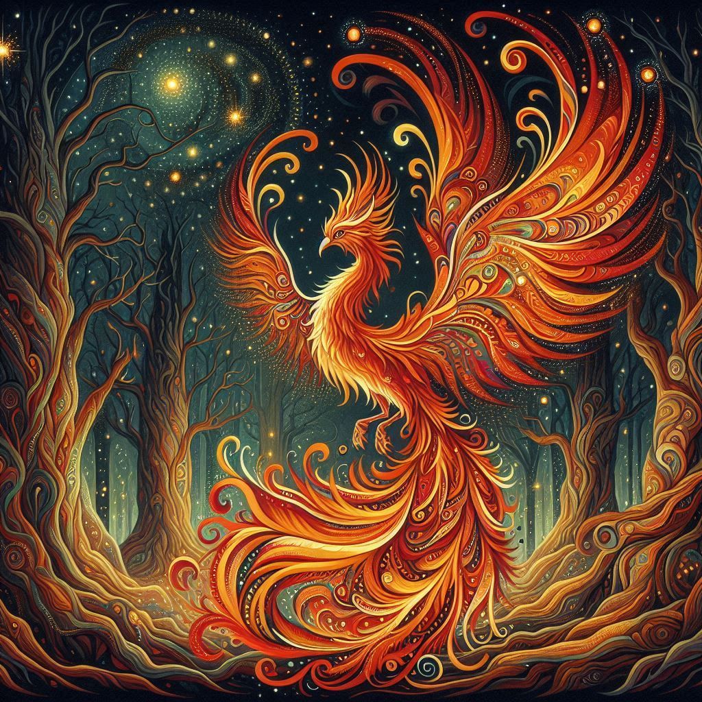 Slavic mythological Firebird
