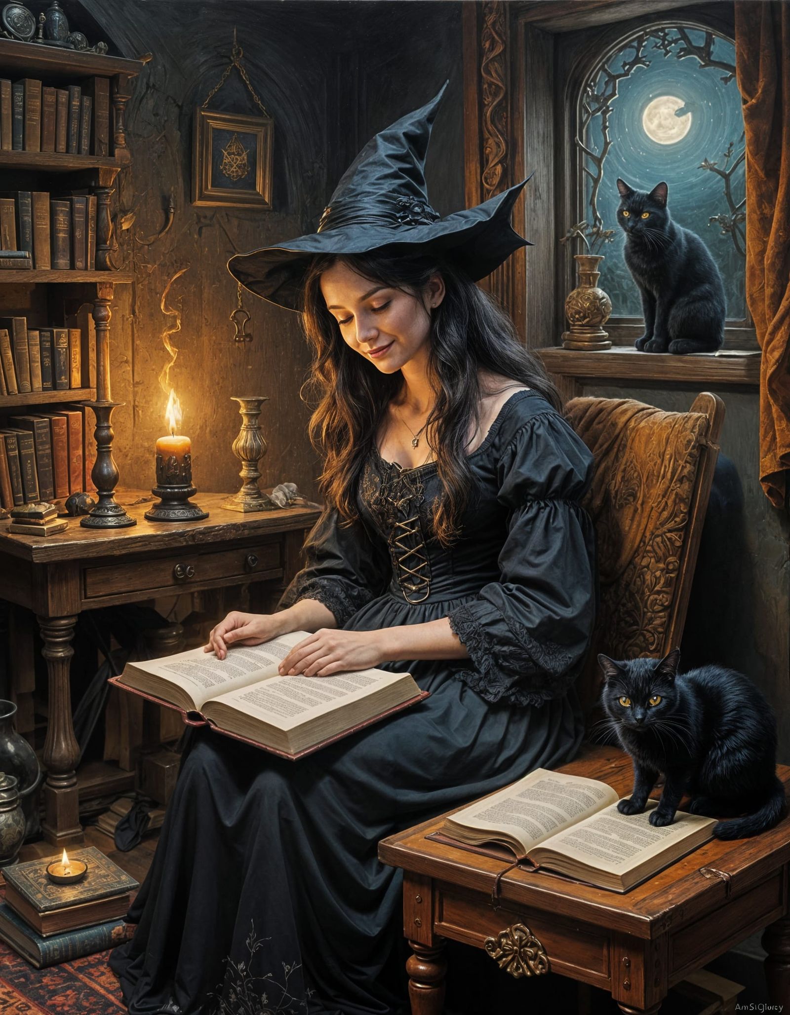 The Witch's Study   by @Queen_Asha