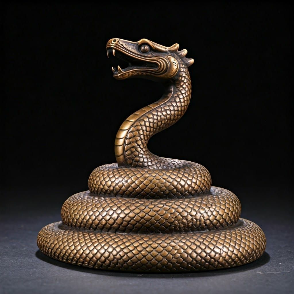 Coiled snake   by @Jorge