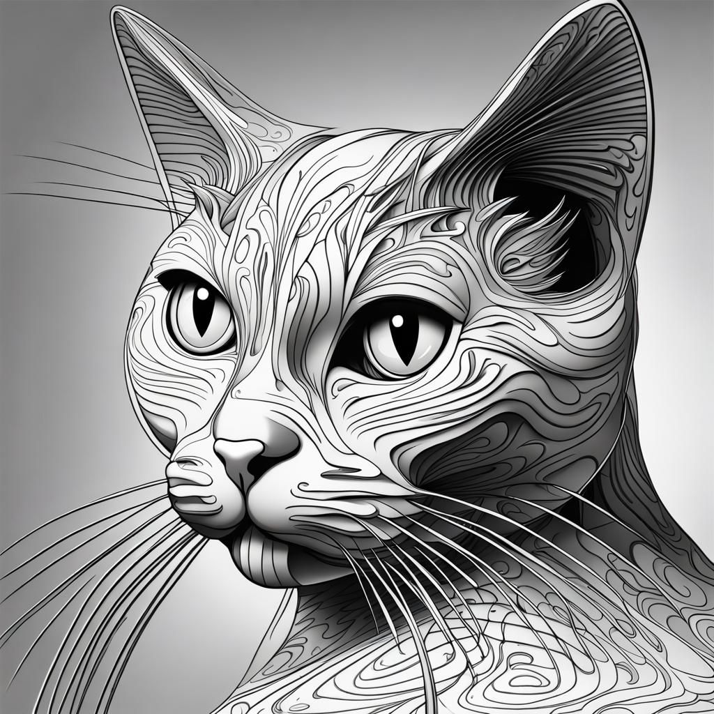 Tabby Cat  by @lizardly 