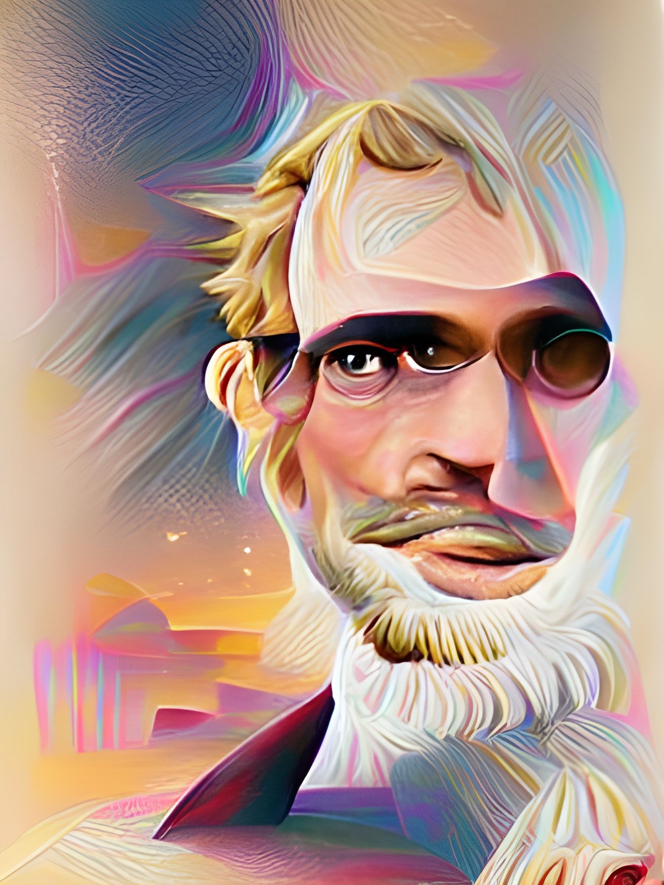 Portrait of the man who changed the world