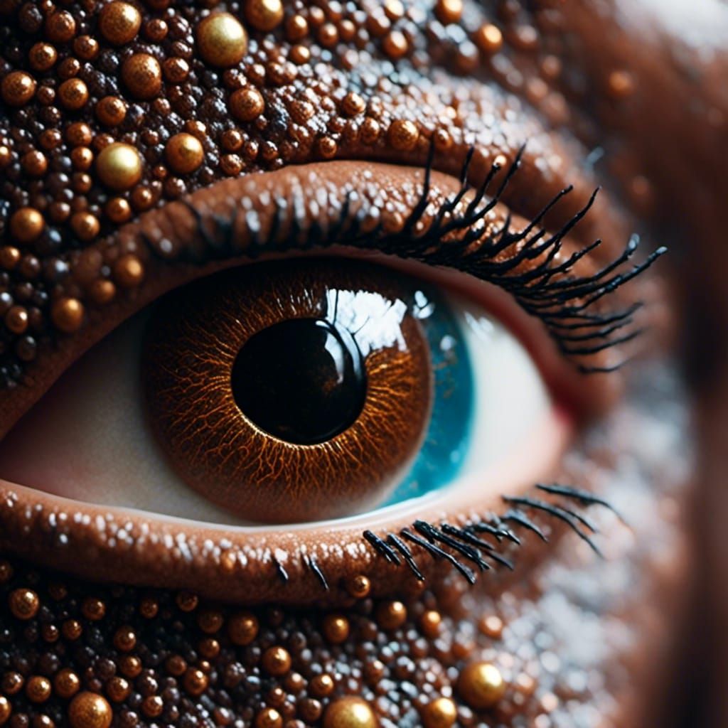 <lora:G-Eye:1.0> human eye brown