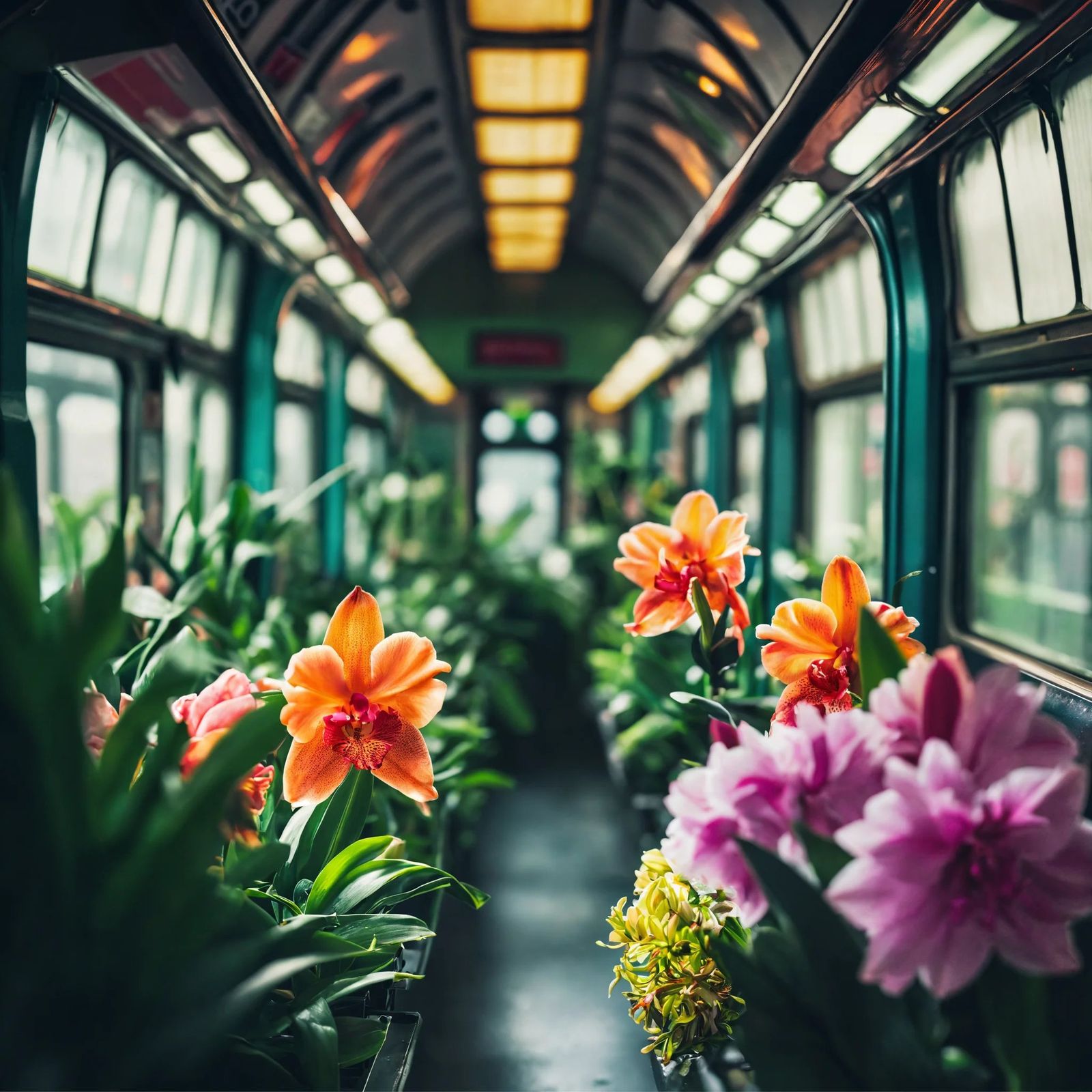 Subway as a botanical garden