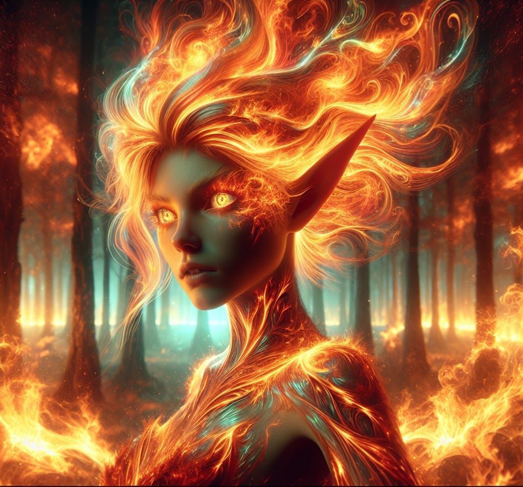 A fire elf