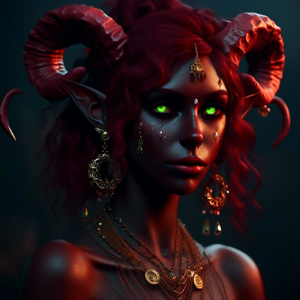 Tiefling - AI Generated Artwork - NightCafe Creator