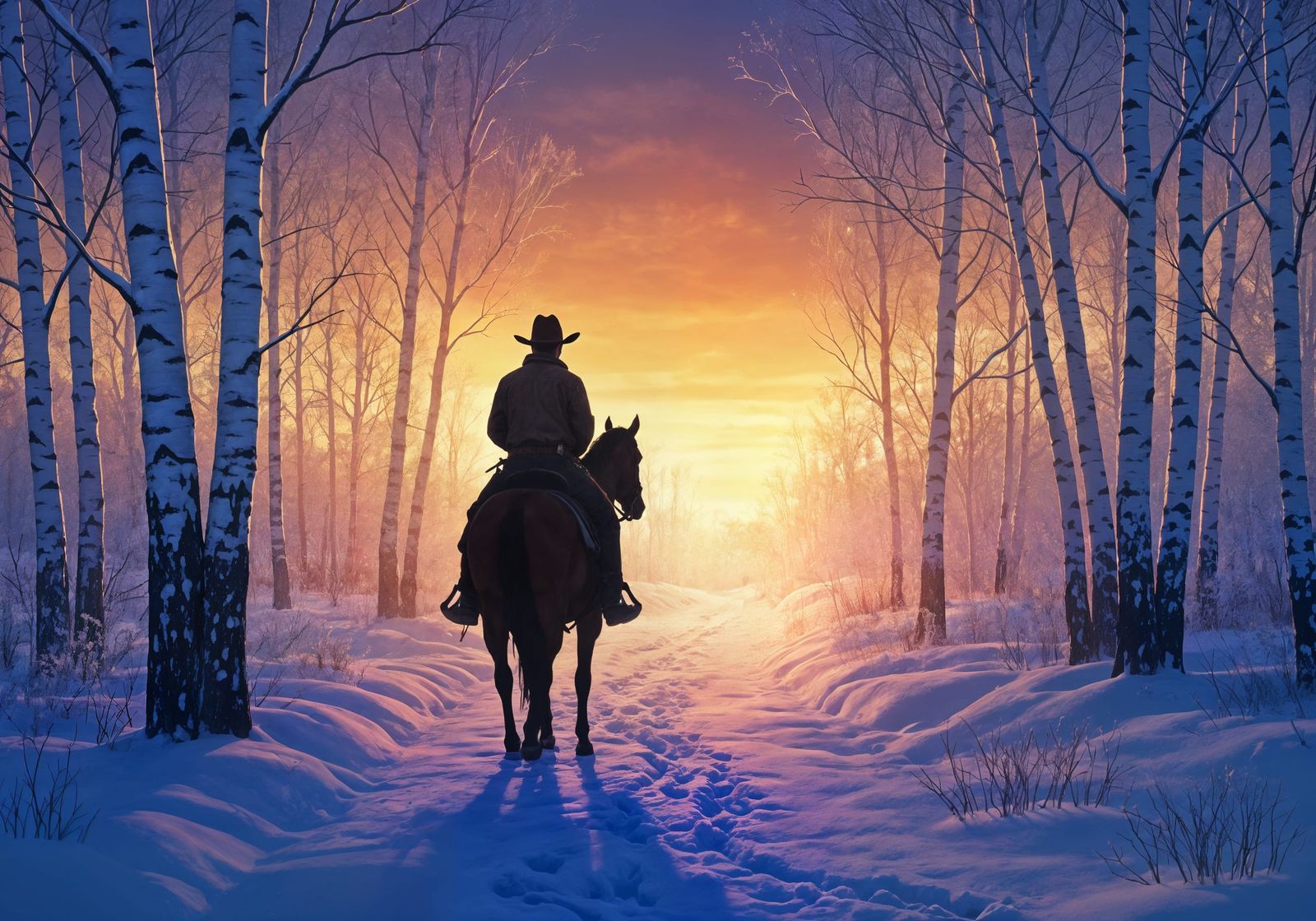 Solitary cowboy   by @Zanne