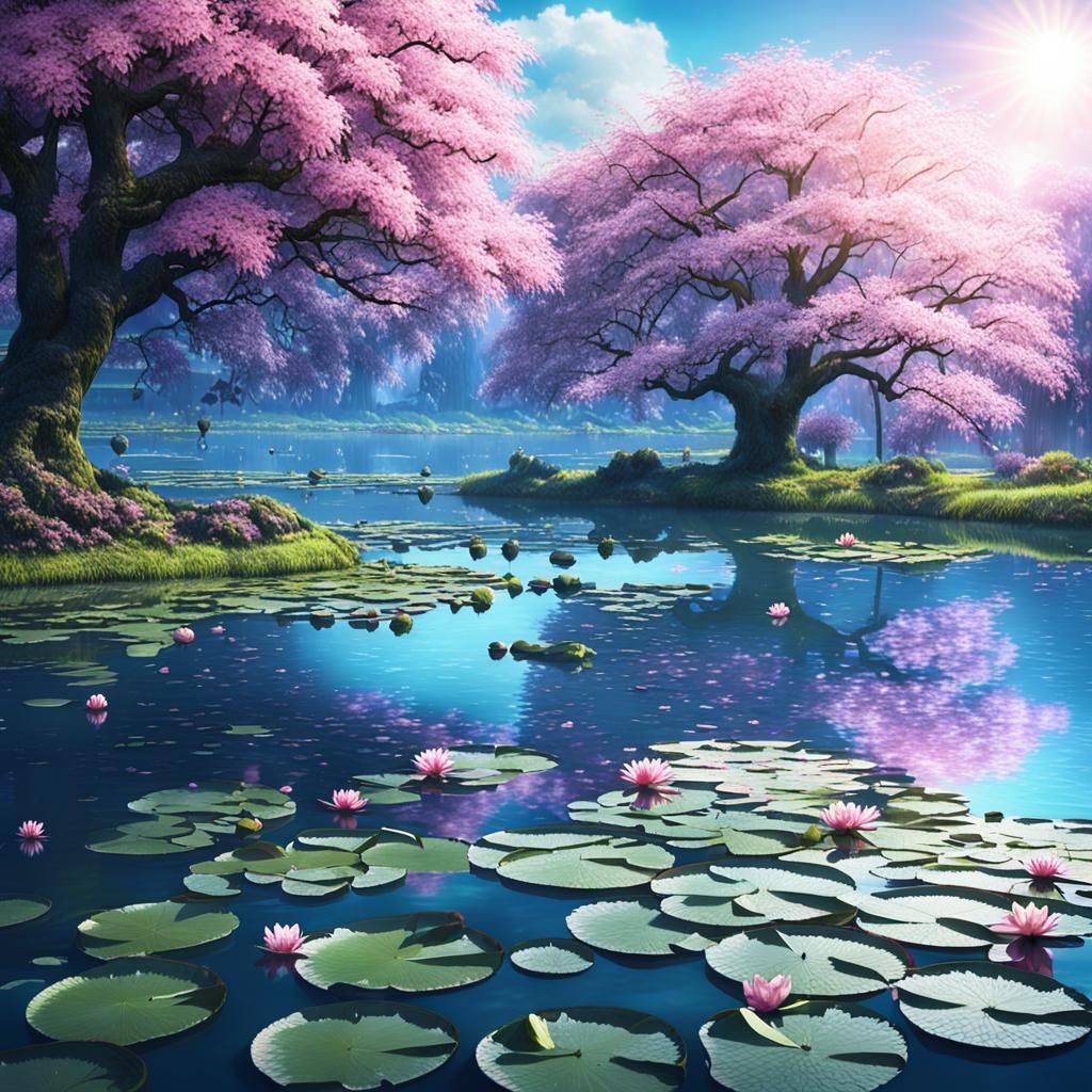 Sakura lake
